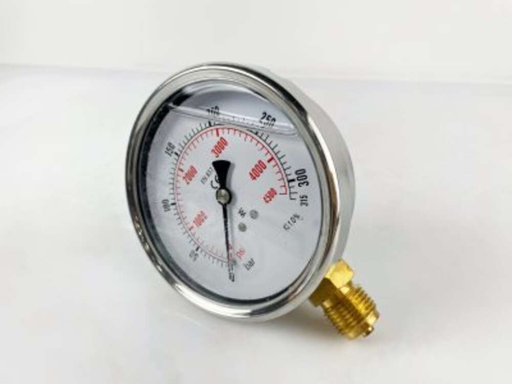 Манометр 100R315.MGE GLYC.P.G.SS. CASE D:100 0/400 BAR+PSI 1/2"BSPP BOTTOM