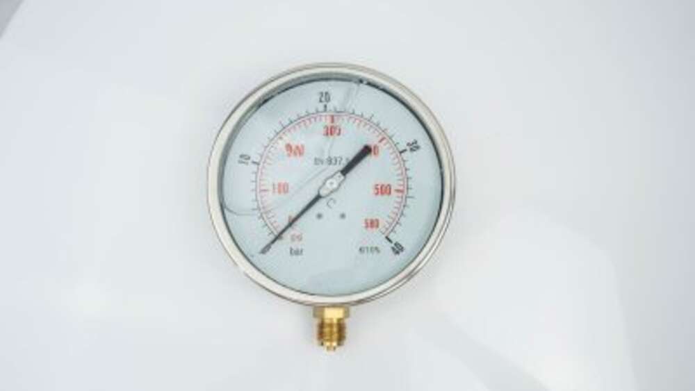 Манометр 150R40.MGE GLYC.P.G.SS. CASE D:150 0/40 BAR+PSI 1/2"BSPP BOTTOM