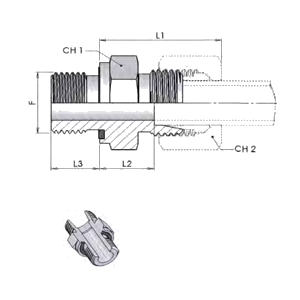 BSP Adapter 1″ 28 L SS