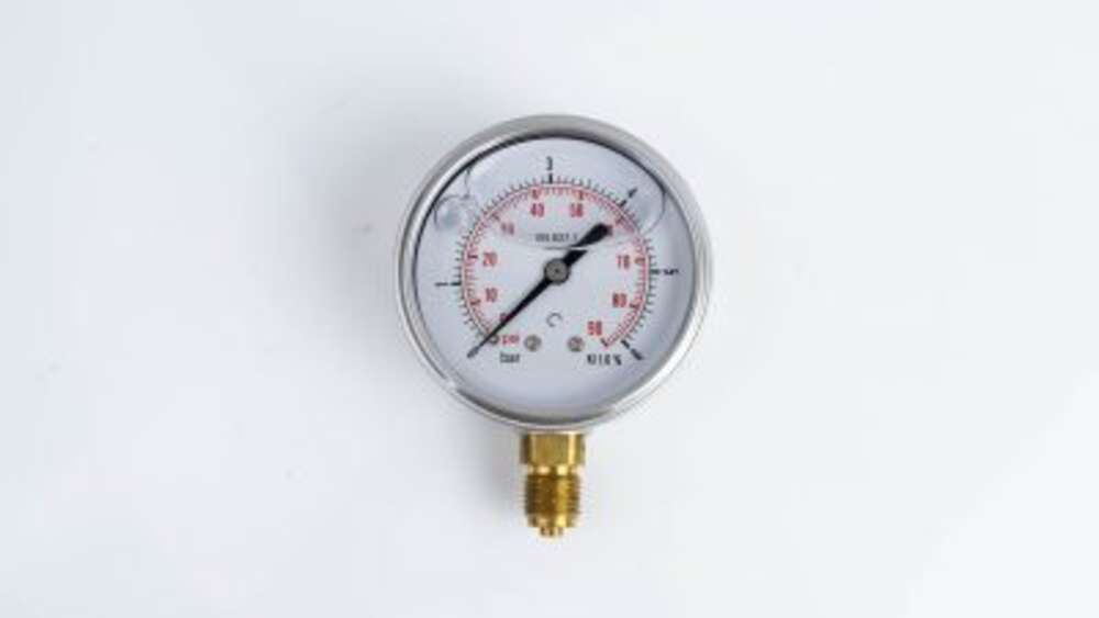 Манометр 63R6.MGE GLYC.P.G.SS. CASE D:63 0/6 BAR+PSI 1/4"BSPP BOTTOM