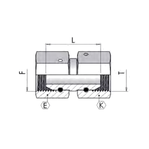 адаптер BSP-BSP 1/4″  1/4″ накидна гайка