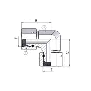 адаптер 90° гайка BSPP – BSPP гайка 1/2″