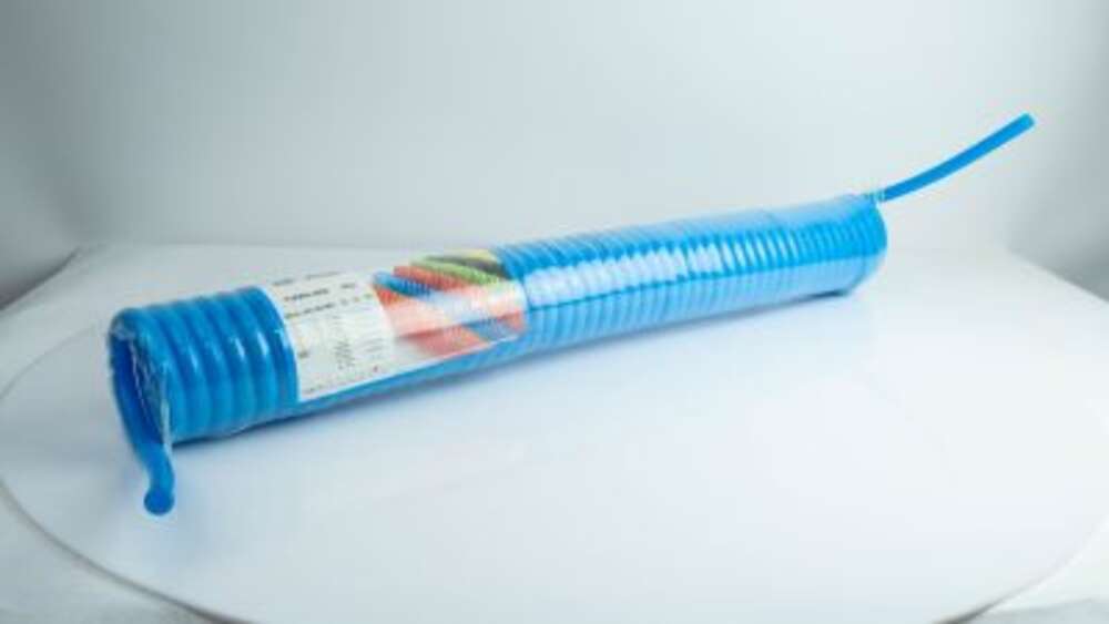 Шланг гнучкий PU Spiral Tube,Size:10*6.5mm,10 Mtrs,Blue