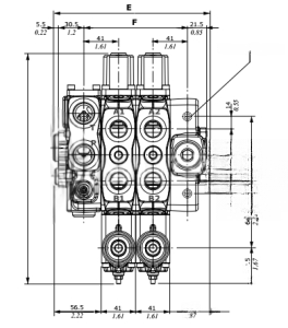 DLS8 Sectional Hydraulic Directional Control Valves