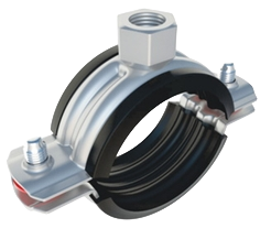 Pipe clamp with vibration damper
